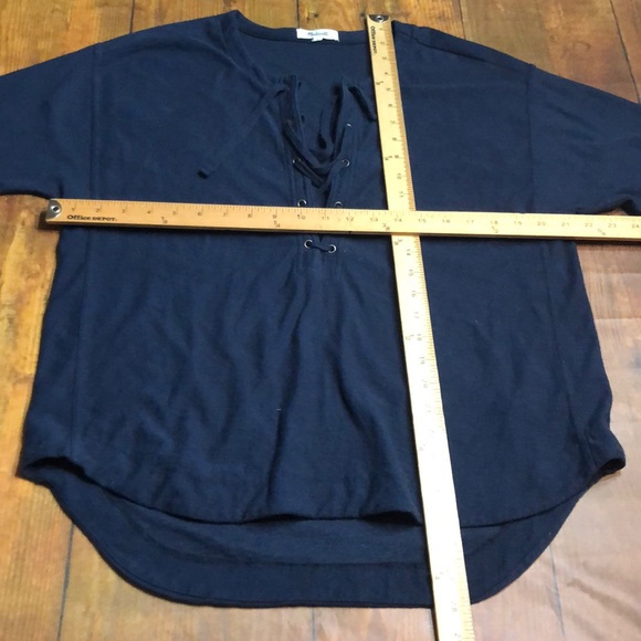 MADEWELL~Libra Lace Up Tee~M - Picture 6 of 8